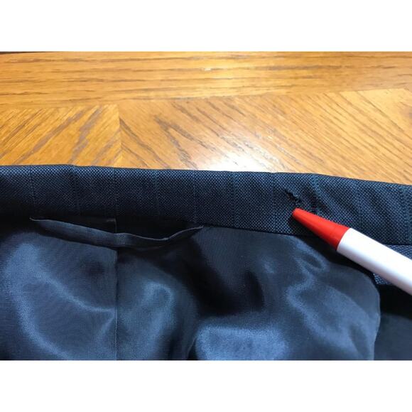 Hickey-Freeman Men's Suit Jacket Wool Size 44 Long Blue 2 Button Vented - Picture 11 of 11